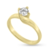 Billede af Ring m. 4 grab. fatn. syn sten, 4,5 mm. 8 kt.
