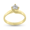 Billede af Ring m. 4 grab. fatn. syn sten, 4,5 mm. 8 kt.