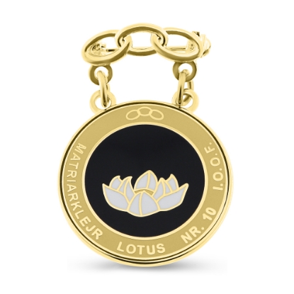 Billede af Emblem Matriarklejr LOTUS nr. 10, I.O.O.F. (loge)(prøve, kan ikke købes)