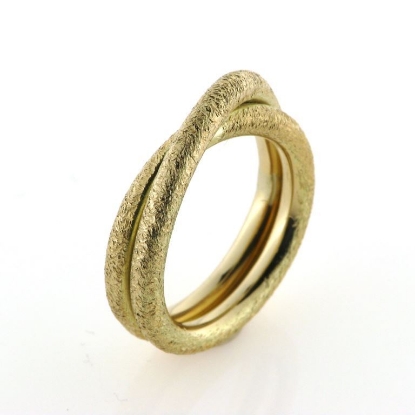 Billede af Ring dobbelt skinne, krydser på top, tråd 2,5 mm.