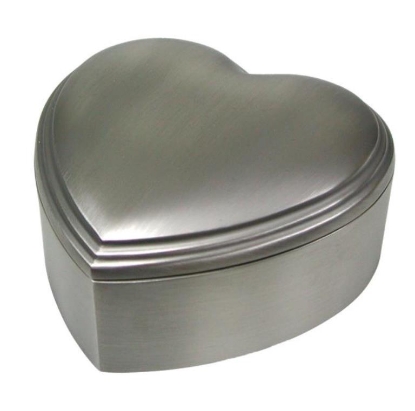 Billede af Nordahl Andersen Smykkeskrin hjerte fortinnet 12 x 12 cm