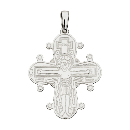 Billede af Dagmarkors blank bagside sølv 30*25 mm