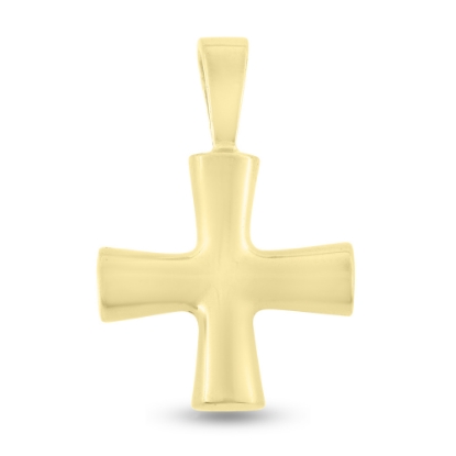 Billede af Vedhæng Kors, fast patz 925 s. forgyldt (forgyldning vil blive slidt af ved brug !)