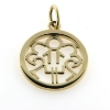 Billede af Vedhæng med monogram 14 kt. hvg.