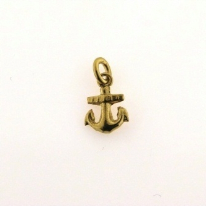 Billede af Vedhæng anker, hj. 9 mm.14 kt.
