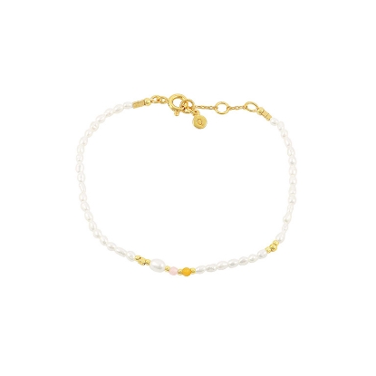 Billede af Hultquist Olivia armbånd sølv forgyldt m. ferskvandsperler