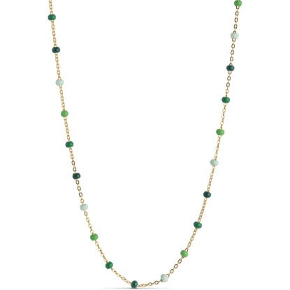 Billede af ENAMEL Copenhagen Lola Spring halskæde forgyldt sølv m. emalje (38 + 4cm)