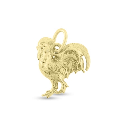 Billede af Vedhæng hane (lg. 17 mm.) 8 kt. facon 6,2 gr. (prisen er excl. guld)