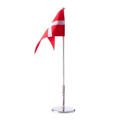 Billede af Nordahl Andersen Flagstang forkromet 30cm rund fod uden motiver
