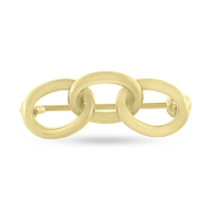 Billede af Loge broche,lg. 25,5 mm. 925s forgyldt 