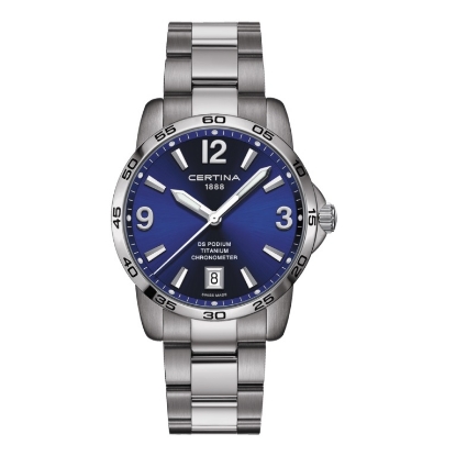 Billede af *Certina DS Podium herreur titanium blå skive 10bar 40mm