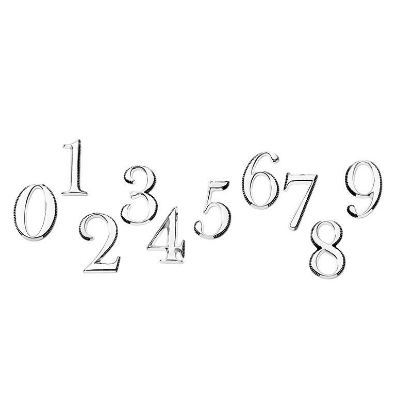 Billede af Line & Jo Miss E0-E9 ørestik, sølv antique number collection (0-9)