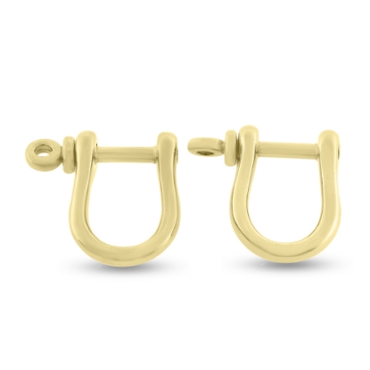 Billede af Sjækel manchetknapper i forgyldt sølv