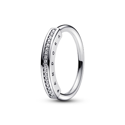 Billede af *Pandora Signature ID pavé ring sølv med cz (str. 52)