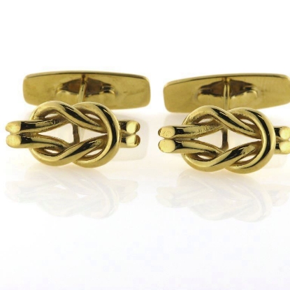 Billede af Manchetknapper, Råbåndsknob Priser fra