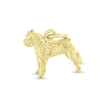 Billede af Vedhæng Rottweiler hund i forgyldt sølv