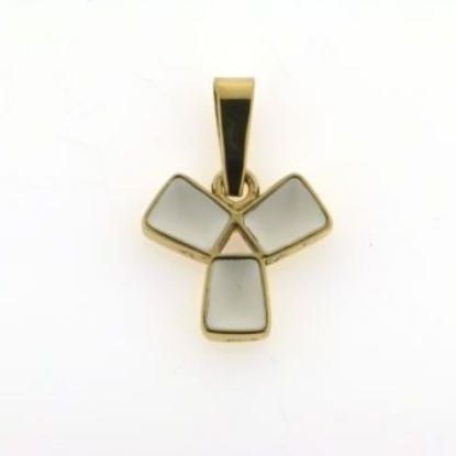 Billede af Tand vedh. m. 3 tæn. 8 kt. facon 1,5.gr