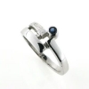Billede af Ring m. ægte safir 14 kt hvg