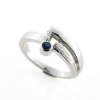 Billede af Ring m. ægte safir 14 kt hvg
