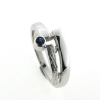 Billede af Ring m. ægte safir 14 kt hvg