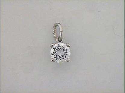 Billede af Vedhæng fatning, 4 grab. 7,0 mm. syn. sten 925s.