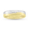 Billede af Collector 2*yderring brillant 0,02 w/vs. 14 kt. + 14 kt. hvg. (loddet fast sammen)