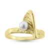 Billede af Ring "Pearly Wave" 14 karat guld