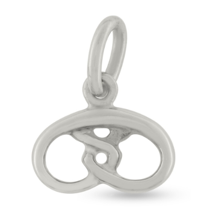 Billede af Vedhæng Bagerkringle br. 15 mm. 14 kt. hvg. (lille)