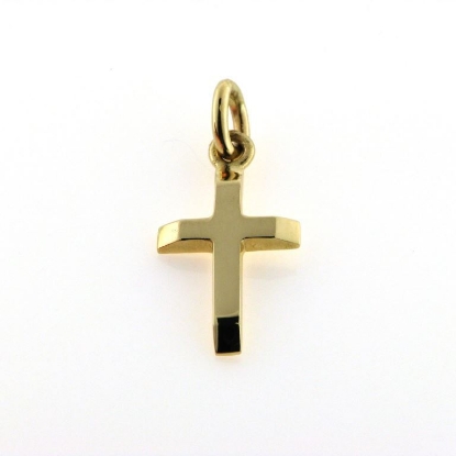Billede af Vedhæng Kors 925 s forgyldt (forgyldning vil blive slidt af ved brug !)