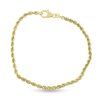 Billede af Armlænke cordel br. 3,2 mm. 8 kt.