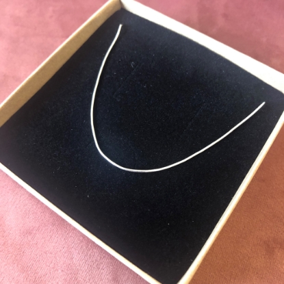 Billede af By Pind ankelkæde sølv slangekæde med kugle i enden