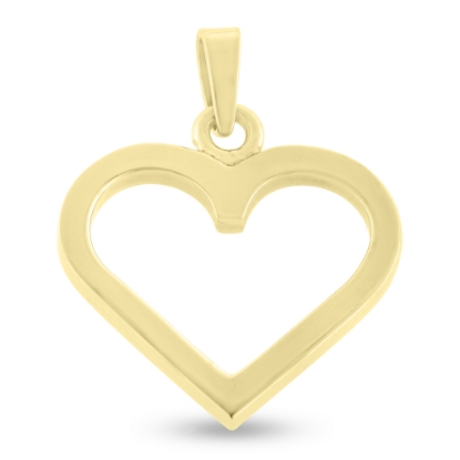 Billede af Vedhæng hjerte, åbent massivt