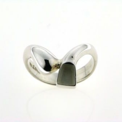 Billede af Ring m. 1 tand 925 s
