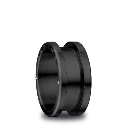 Billede af Bering ring Arctic Symphony børstet sort stål (str. 50-70)
