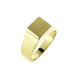 Billede af Ring firkantet plade 14 kt. facon + 6,1 gr. (prisen er excl. guld)