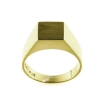 Billede af Ring firkantet plade 14 kt. facon + 6,1 gr. (prisen er excl. guld)