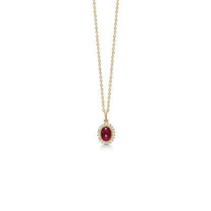 Billede af Mads Z vedhæng 14 kt "Royal Ruby" m rubin og ialt 0,12ct w/si