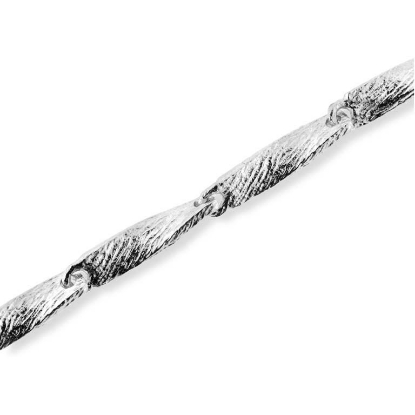 Billede af Collie snoet pladeled 50 cm. 925s.