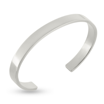 Billede af Armring massiv 14 kt. 585 hvidguld