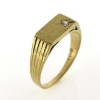 Billede af Herrering m. syn. sten 2½ mm. 14 kt.