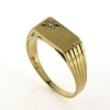 Billede af Herrering m. syn. sten 2½ mm. 14 kt.