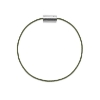 Billede af Mads Z. Black Sun armbånd mørkegrøn nylon m. sølvlås 16,5 cm. 