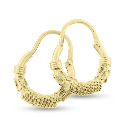 Billede af Øreringe creol med bøjle 8 kt.