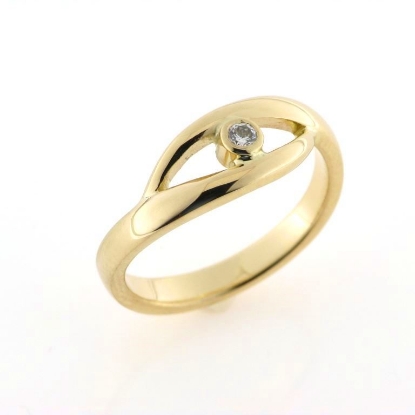 Billede af Ring med brill. 0,05 w/vs. 14 kt.
