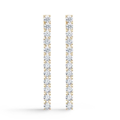 Billede af Mads Z "Tennis" øreringe 8 kt. guld m. cz