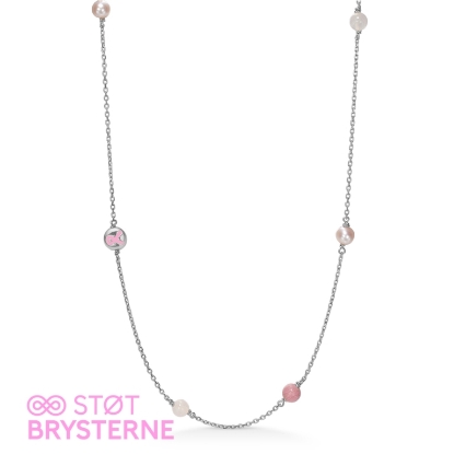 Billede af *Mads Z "Harmony" halskæde sølv - Støt Brysterne kampagne