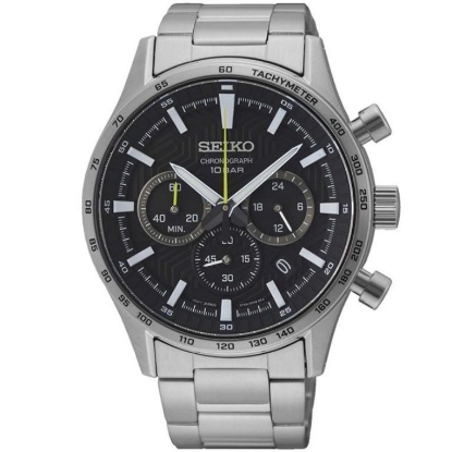 Billede af Seiko Chronograph herreur stål 43mm 10bar