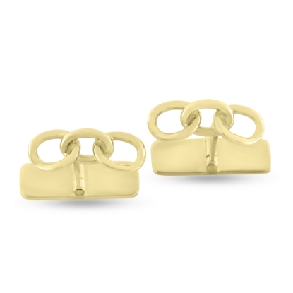 Billede af Loge manchetknapper, bred. 18,0 mm. guld