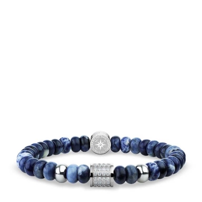 Billede af Bering Arctic Symphony armbånd stål m. sodalit (180mm)