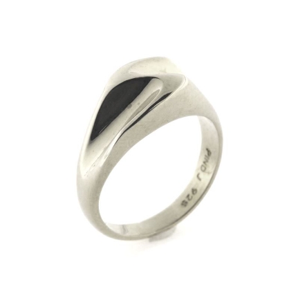 Billede af Ring u/sten 14 kt. hvg.